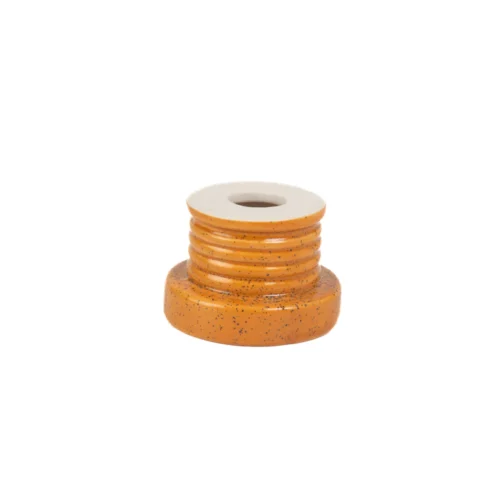 CANDY SINGLE HOLE CERAMIC BOWL ORANGE - Image 2