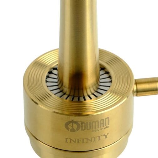 ODUMAN INFINITY HOOKAH - BLACK GLASS-GOLD BODY - Image 4