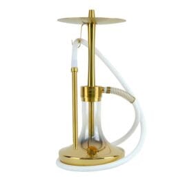 ODUMAN INFINITY HOOKAH - GOLD GLASS-GOLD BODY