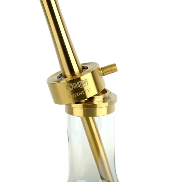 ODUMAN INFINITY HOOKAH - CLEAR GLASS-GOLD BODY - Image 5
