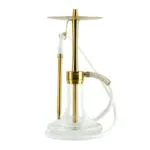 ODUMAN INFINITY HOOKAH - CLEAR GLASS-GOLD BODY