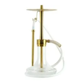 ODUMAN INFINITY HOOKAH - CLEAR GLASS-GOLD BODY