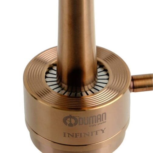 ODUMAN INFINITY HOOKAH - BLACK GLASS-BRONZE BODY - Image 4