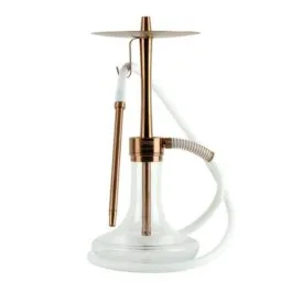 ODUMAN INFINITY HOOKAH - CLEAR GLASS-BRONZE BODY