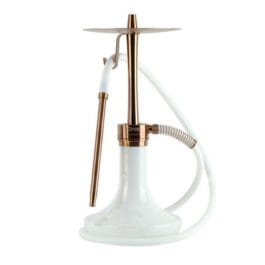 ODUMAN INFINITY HOOKAH - WHITE GLASS-BRONZE BODY
