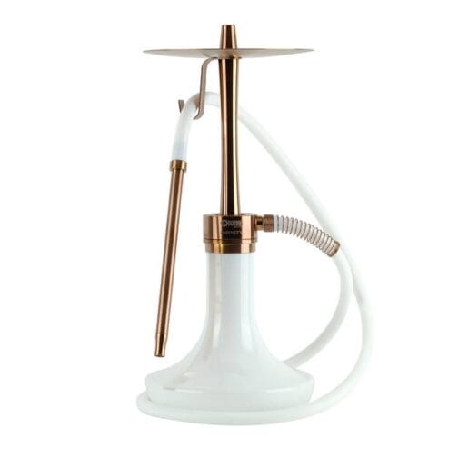 ODUMAN INFINITY HOOKAH - WHITE GLASS-BRONZE BODY