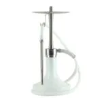 ODUMAN INFINITY HOOKAH - WHITE GLASS-SILVER BODY