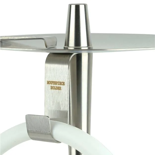 ODUMAN INFINITY HOOKAH - WHITE GLASS-SILVER BODY - Image 3