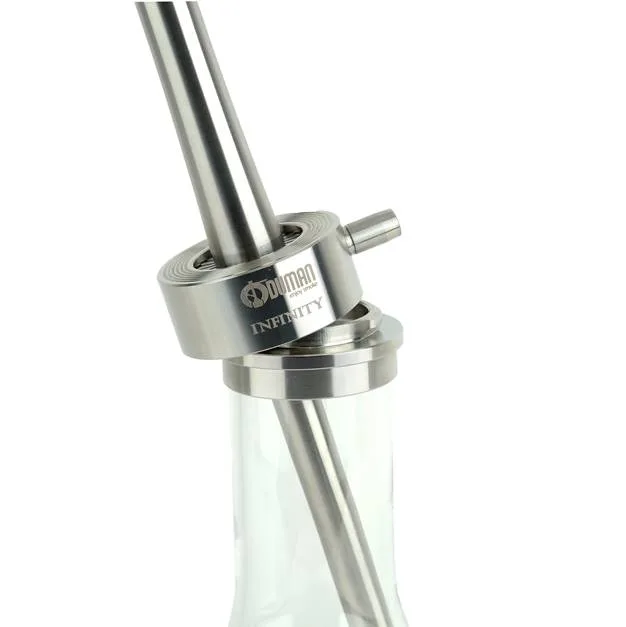 ODUMAN INFINITY HOOKAH - CLEAR GLASS-SILVER BODY - Image 5