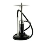 ODUMAN INFINITY HOOKAH - BLACK GLASS-SILVER BODY