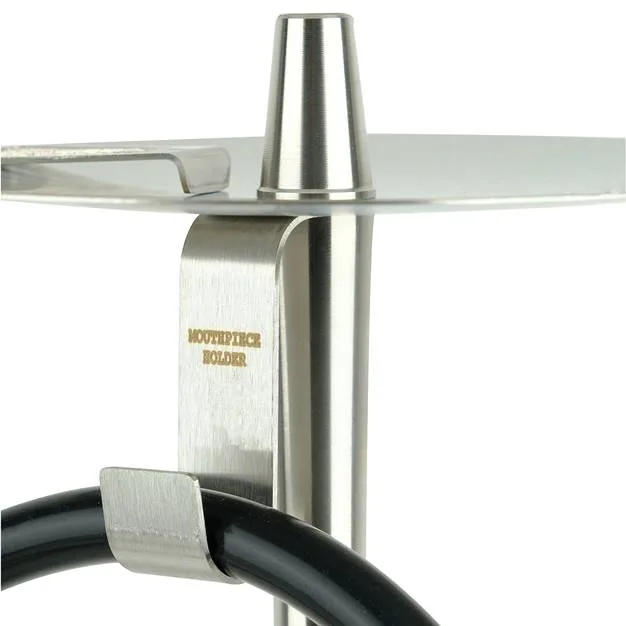 ODUMAN INFINITY HOOKAH - BLACK GLASS-SILVER BODY - Image 3